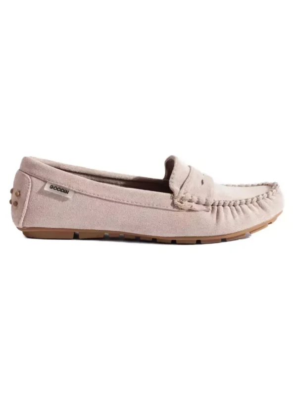 Moterix161ki zomx161iniai tamprx16Bs mokasinai beige spalvos 3