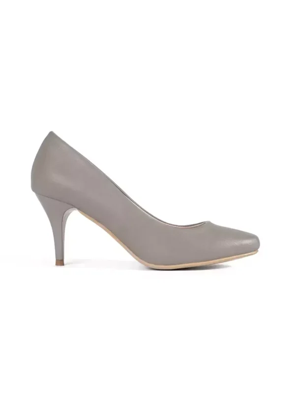 Pilkos spalvos klasikiniai stiletto tipo bateliai