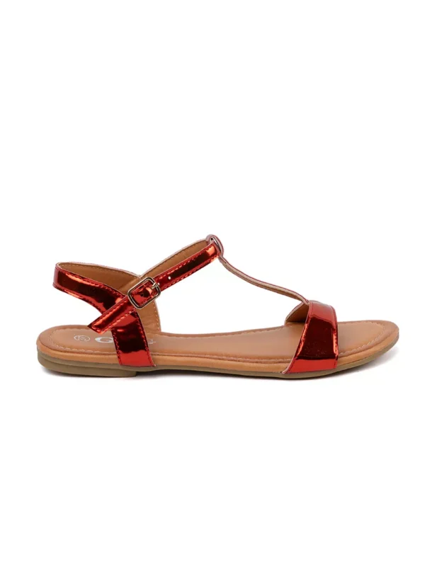 Raudoni moterix161ki sandalai plokx161x10Diu padu