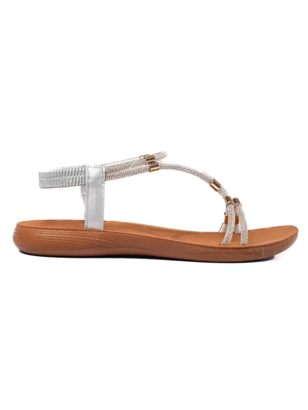 Sidabriniai plokx161ti brokato sandalai 5