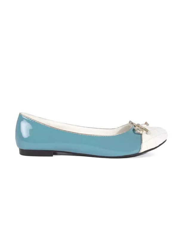 Tamsiai mx117lyni moterix161ki balerinai su sidabriniu lankeliu 9