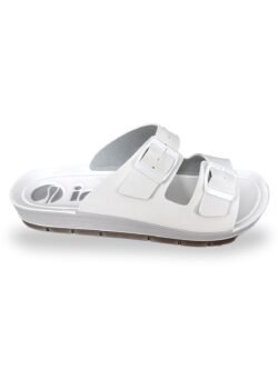 Pagrindinis-4 10 Baltos moteriškos šlepetės su sagtimis "Inblu" AG000012 Bianco