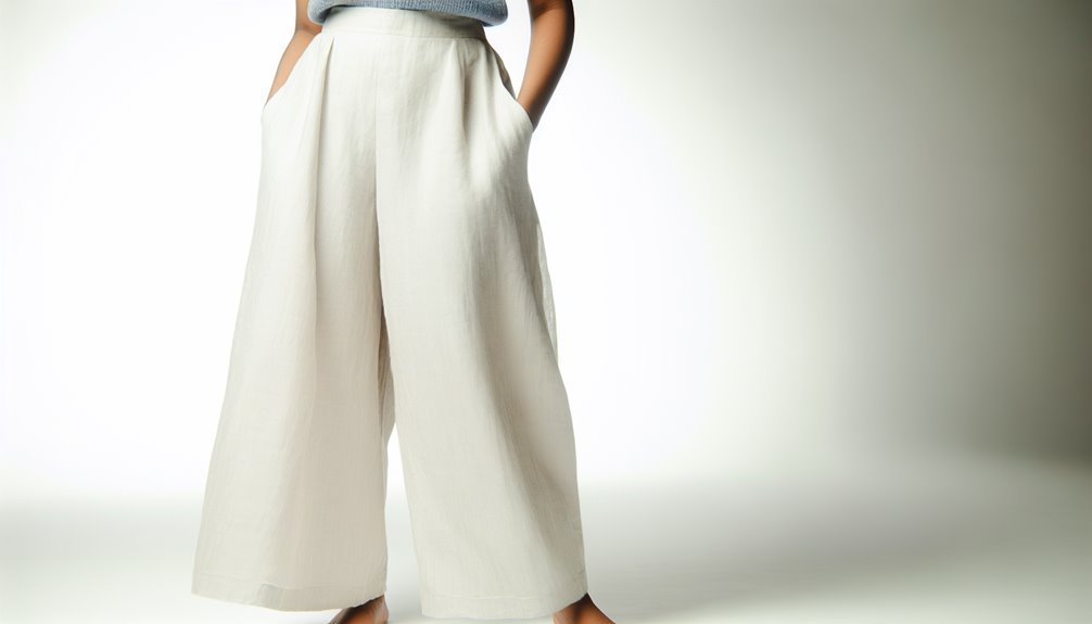 Kodėl aš atrodau plati dėvėdama linines kelnes? 2 Pjūvis ir struktūra yra svarbūs