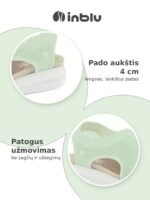 Moteriškos basutės Inblu TT000032 Verdino – pado aukštis 4 cm, patogus užmovimas be užsegimų